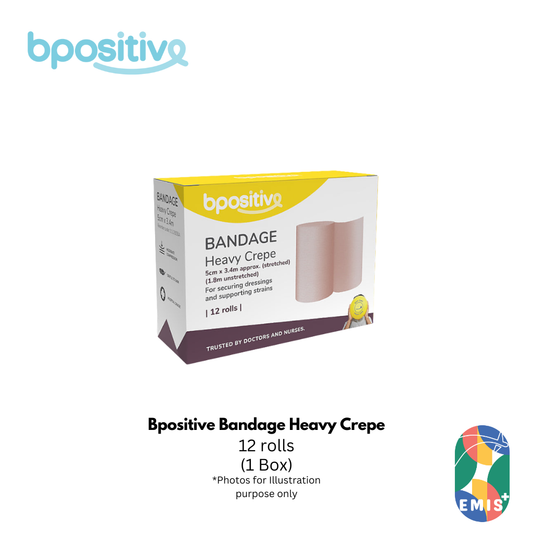 Bpositive Bandage Heavy Crepe 5cm x 1.8m