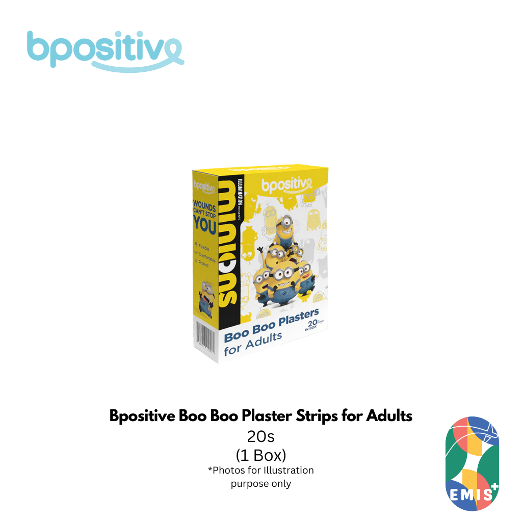Bpositive Boo Boo Plaster Strips for Adults Box of 20s