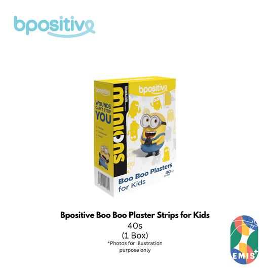 Bpositive Boo Boo Plaster Strips for Kids Box of 40