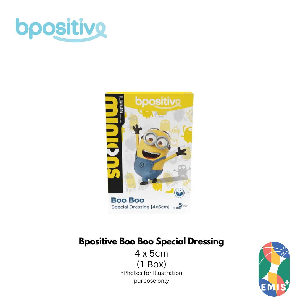 Bpositive Boo Boo Special Dressing 4 x 5cm Box of 5