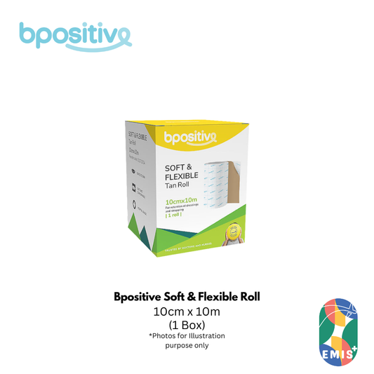 Bpositive Soft & Flexible Roll 10cm x 10m (Tan)