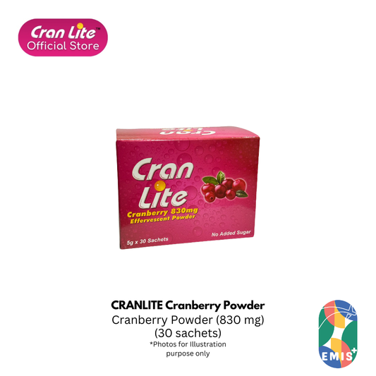 CRANLITE Cranberry Powder Urinary Tract Support and UTI Defense Sachets