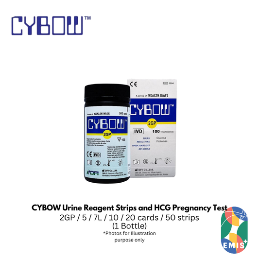 CYBOW Urine Reagent Strips 2GP, 5, 7L, 10 and HCG Pregnancy Test Card or Strip Clinic Grade Diagnostic Tools | EMIS+