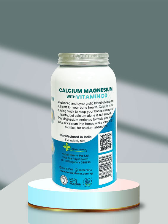 Herbal Pharm Calcium Magnesium with Vitamin D3 120 Capsules - Herbal Pharm Singapore