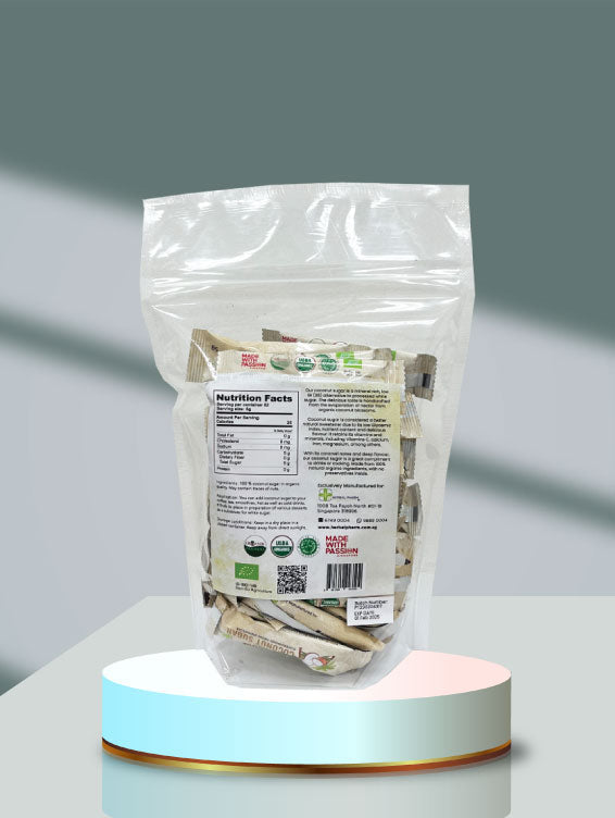 Herbal Pharm Organic Coconut Sugar Sachets 5g x 52 Sachets - Herbal Pharm Singapore