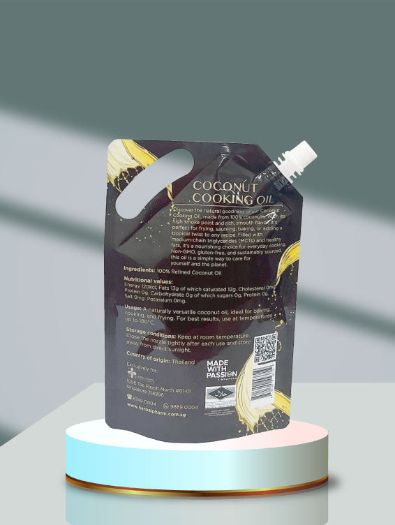 Herbal Pharm Coconut Cooking Oil 500ml - Herbal Pharm Singapore