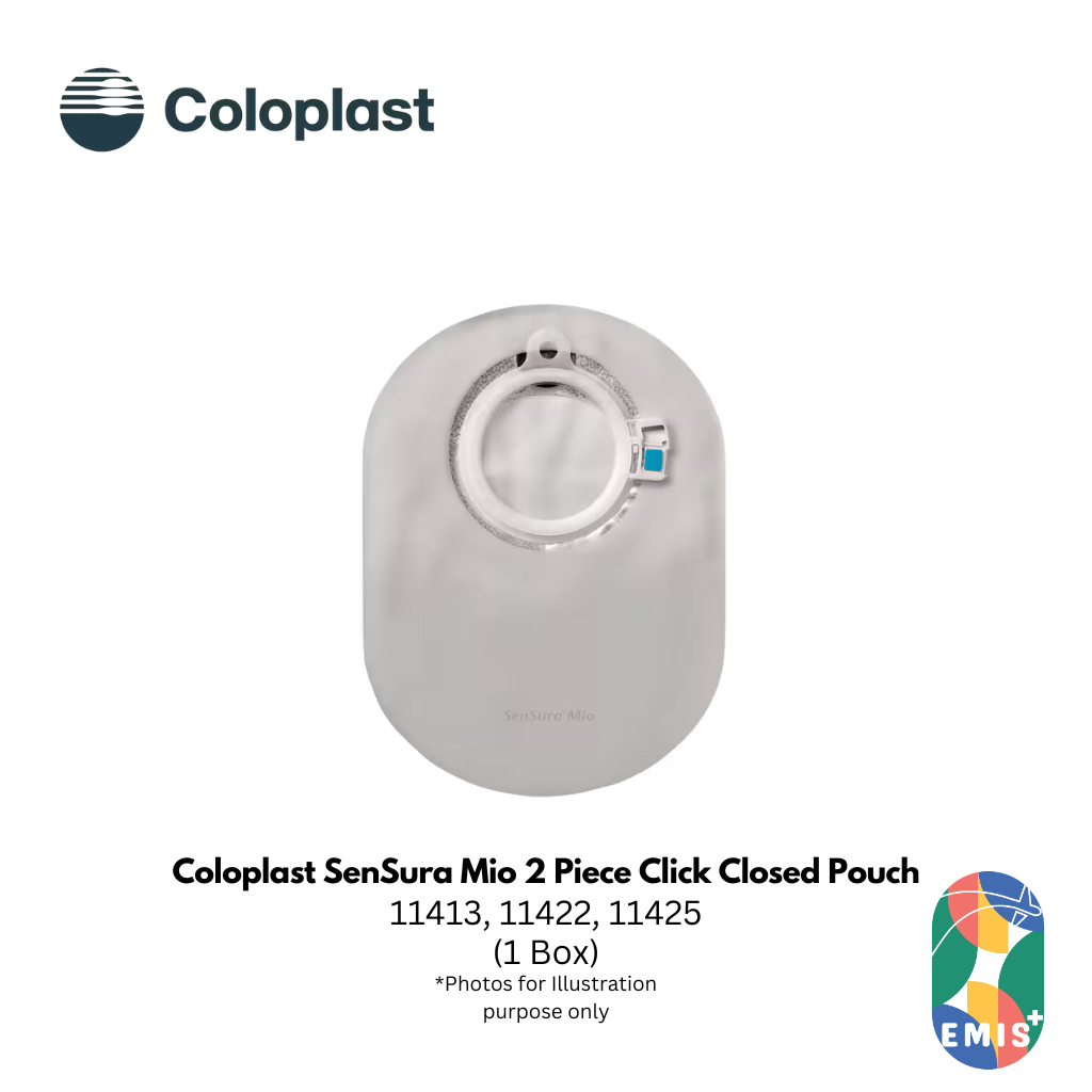 Coloplast SenSura Mio 2 Piece Click Closed Pouch | 11413 | 11422 | 11425