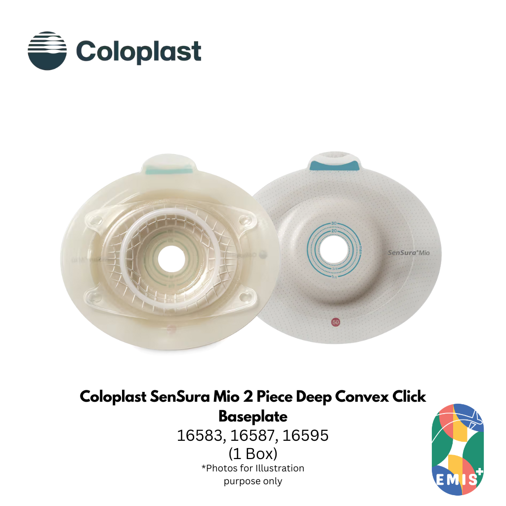 Coloplast SenSura Mio 2 Piece Deep Convex Click Baseplate | 16583 | 16587 | 16595