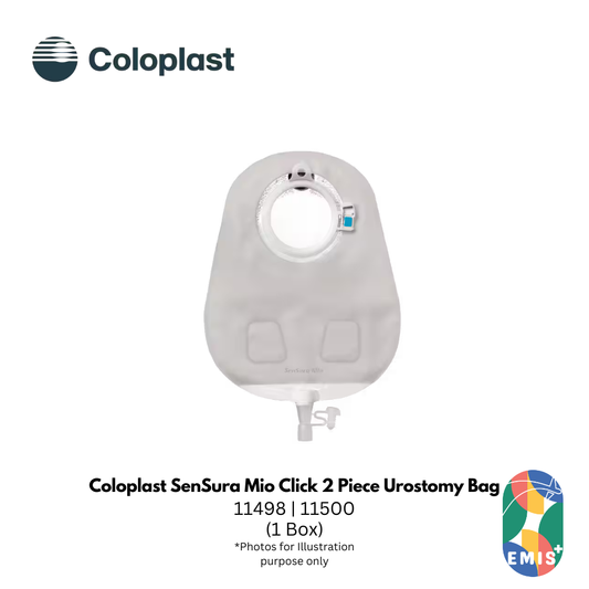 Coloplast SenSura Mio Click 2 Piece Urostomy Bag - 11498 | 11500