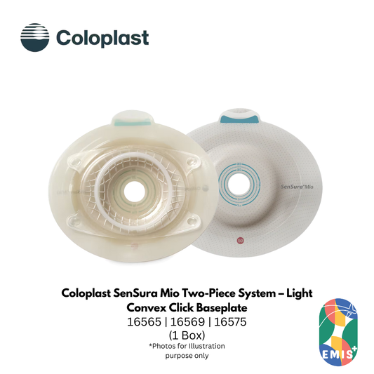 Coloplast SenSura Mio Two-Piece System – Light Convex Click Baseplate 16565 | 16569 | 16575