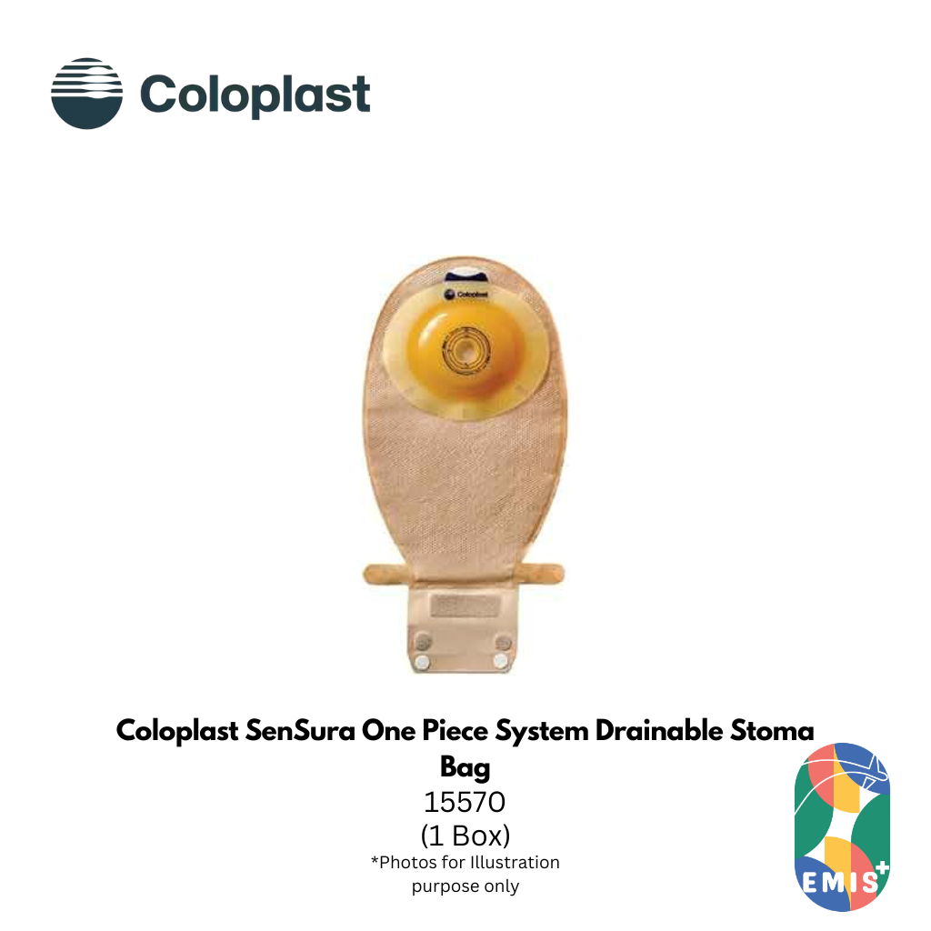 Coloplast SenSura One Piece System Drainable Stoma Bag – Double Layer Adhesive | 15570