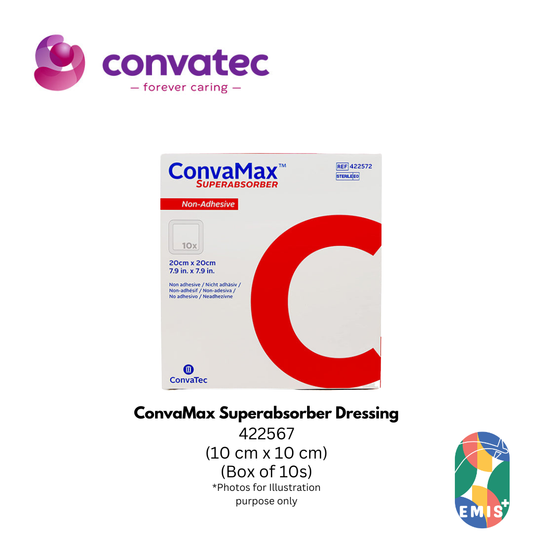 ConvaMax Superabsorber Dressing for Highly Exuding Wounds Single Piece