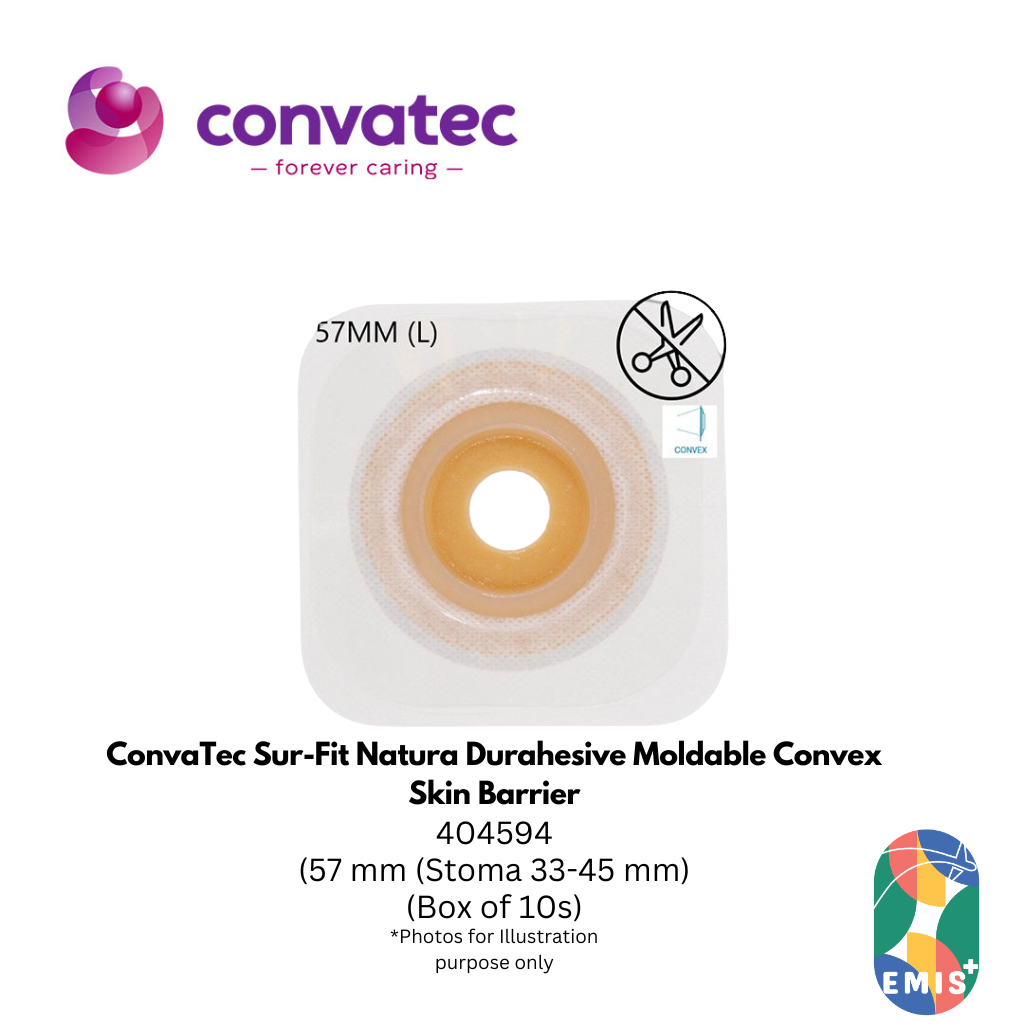 Convatec SFN DH Moldable Convex Wafer Baseplate 57 mm Large Stoma Box of 10 404594
