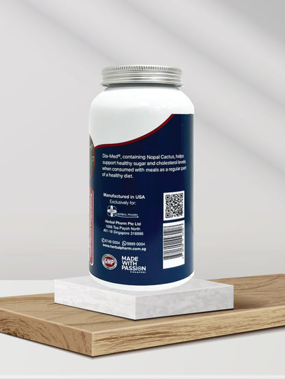 Herbal Pharm Dia-Med Nopal Cactus, 90 V-Capsules