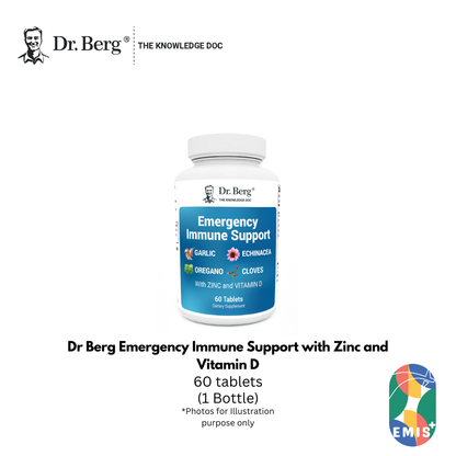 Dr Berg Emergency Immune Support with Zinc and Vitamin D 60 Tablets