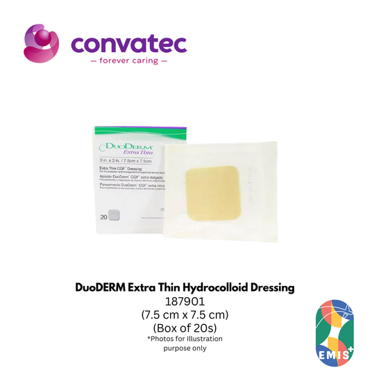 DuoDERM Extra Thin Hydrocolloid Dressing 7.5 x 7.5 cm Lightly Exuding Wounds