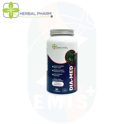 Herbal Pharm Dia-Med 仙人掌胶囊，90 粒素食胶囊