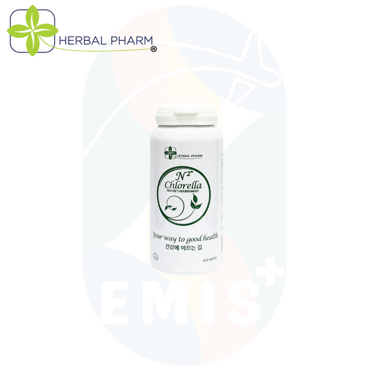Herbal Pharm: N2 Chlorella - Natural Detox & Nutrient Boost (450 Tablets)