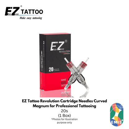 EZ Tattoo Revolution Cartridge Needles Curved Magnum for Professional Tattooing
