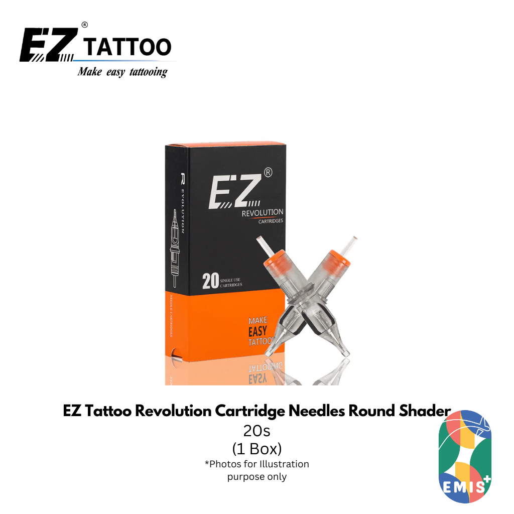 EZ Tattoo Revolution Cartridge Needles Round Shader