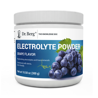 Dr. Berg Electrolyte Powder with 1000 mg of Potassium and Magnesium - Ultimate Hydration Support