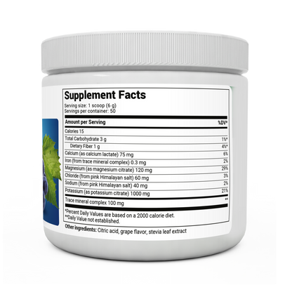 Dr. Berg Electrolyte Powder with 1000 mg of Potassium and Magnesium - Ultimate Hydration Support