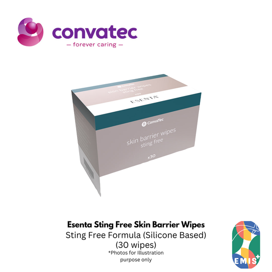 Esenta Sting Free Skin Barrier Wipes 30 Sheets Adhesive Remover and Skin Protection