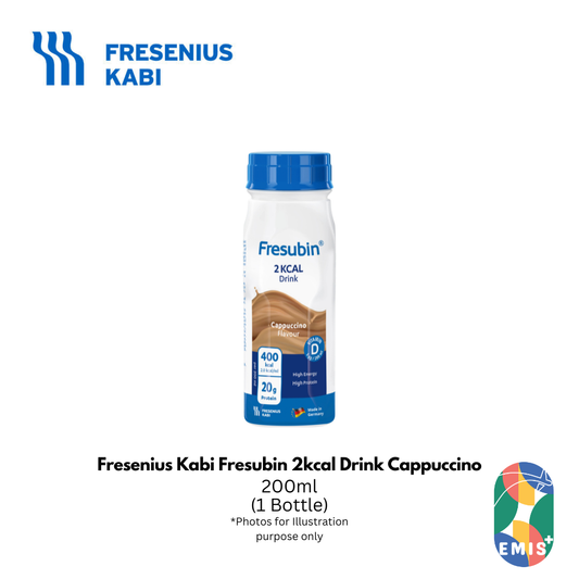 Fresenius Kabi Fresubin 2kcal Drink – Cappuccino Flavour, 200ml (Pack of 4) | High Calorie, High Protein, Nutritionally Compl
