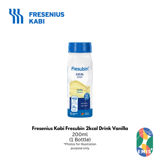 Fresenius Kabi Fresubin 2kcal Drink – Vanilla Flavour, 200ml (Pack of 4) | High Calorie, High Protein, Nutritionally Complete