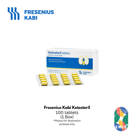 Fresenius Kabi Ketosteril 100 Tablets – Essential Amino Acid & Keto Analogue Supplement for Chronic Kidney Disease
