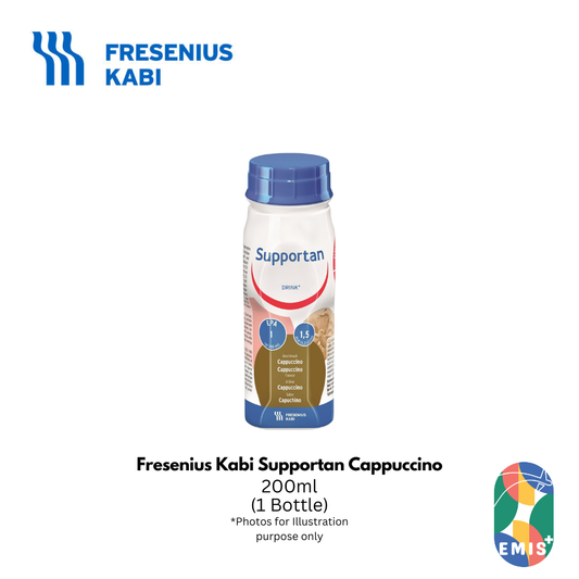 Fresenius Kabi Supportan® Cappuccino – High-Energy, High Protein Oncology Nutrition Drink, 200 ml (Pack of 4)