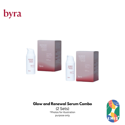 Glow and Renewal Serum Combo for Skin Firming Brightening and Renewal