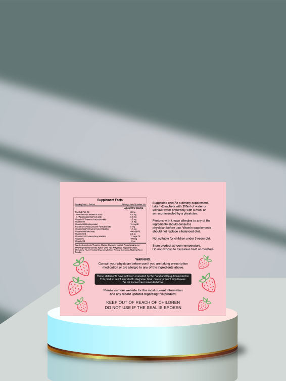 Herbal Pharm High Q+ BrightMinds Strawberry 60's - Herbal Pharm Singapore