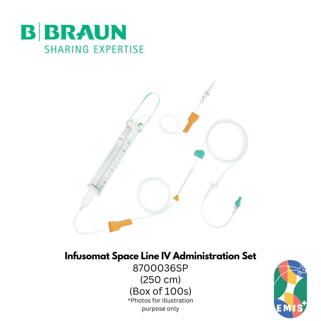 Infusomat Space Line IV Administration Set 250cm Luer Lock