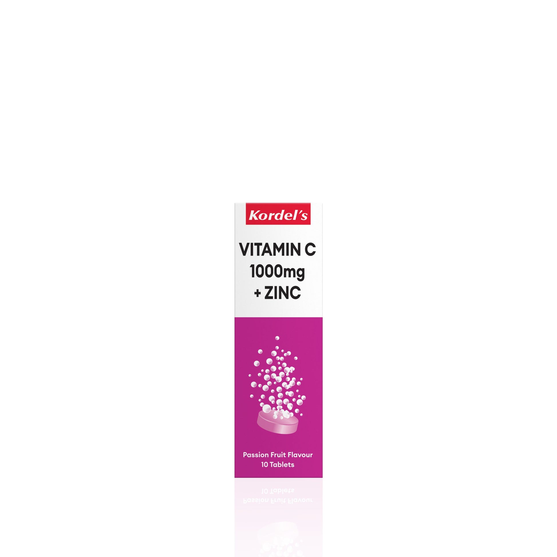 KORDEL’S EFFERVESCENT VITAMIN C 1000 mg + ZINC (PASSIONFRUIT FLAVOUR)