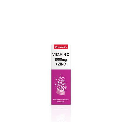 KORDEL’S EFFERVESCENT VITAMIN C 1000 mg + ZINC (PASSIONFRUIT FLAVOUR)