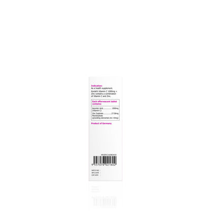 KORDEL’S EFFERVESCENT VITAMIN C 1000 mg + ZINC (PASSIONFRUIT FLAVOUR)