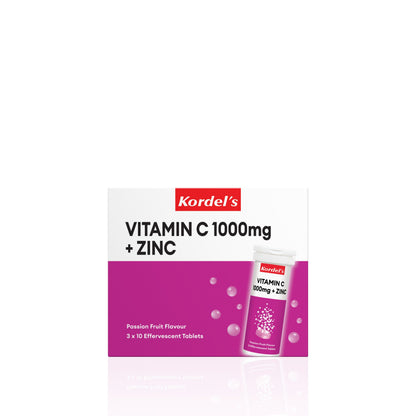 KORDEL’S EFFERVESCENT VITAMIN C 1000 mg + ZINC (PASSIONFRUIT FLAVOUR)