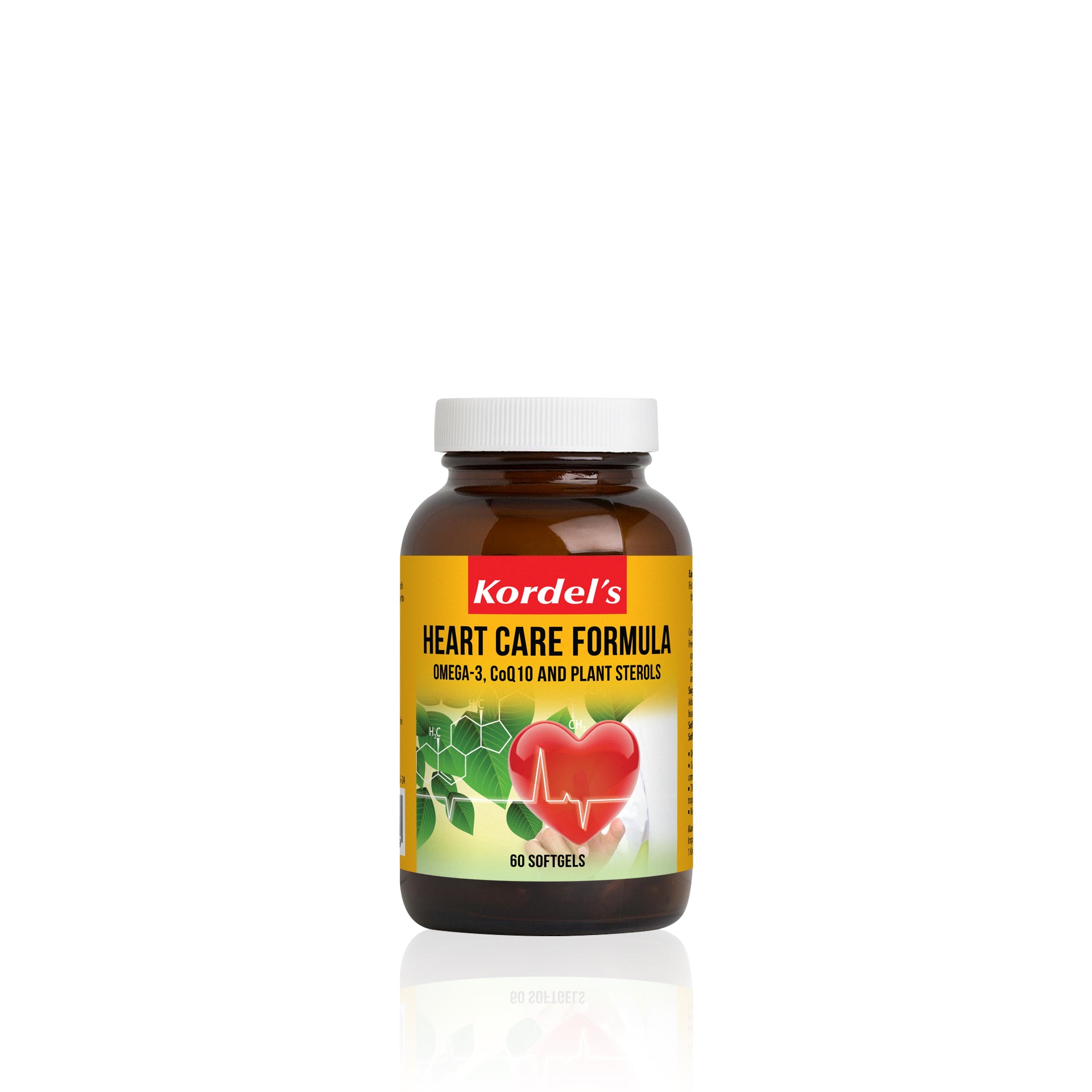 KORDEL’S HEART CARE FORMULA OMEGA-3, C0Q10 AND PLANT STEROLS