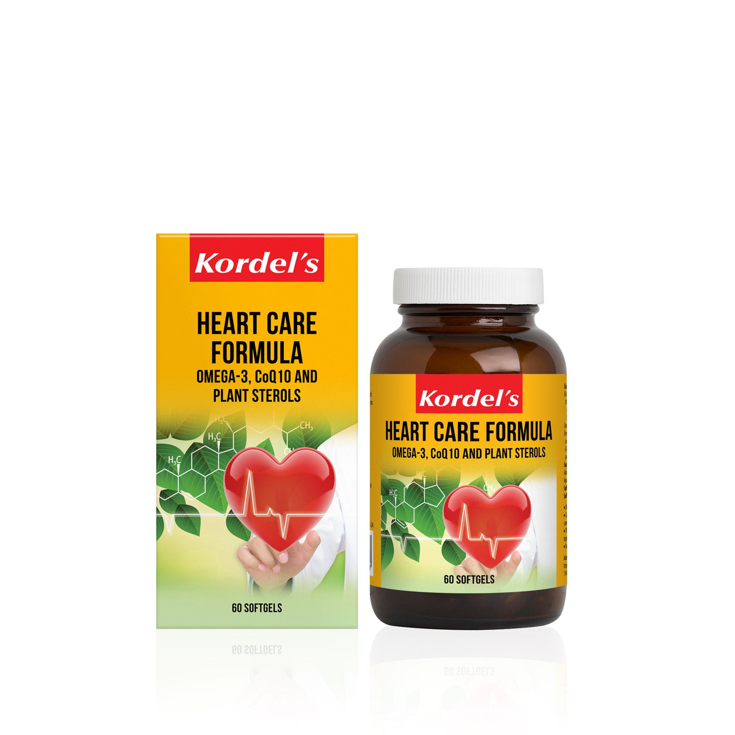 KORDEL’S HEART CARE FORMULA OMEGA-3, C0Q10 AND PLANT STEROLS