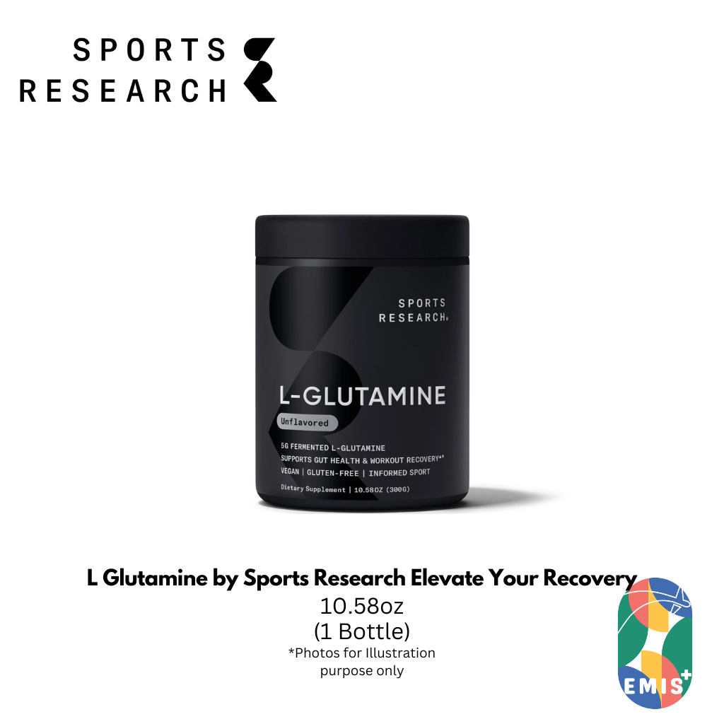 L Glutamine by Sports Research Elevate Your Recovery. Strengthen Your Foundation.