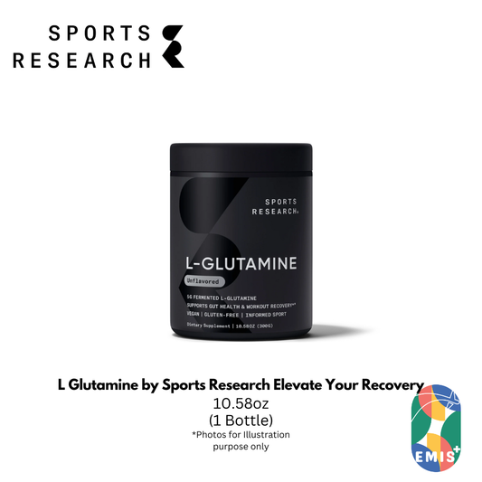 L Glutamine by Sports Research Elevate Your Recovery. Strengthen Your Foundation.