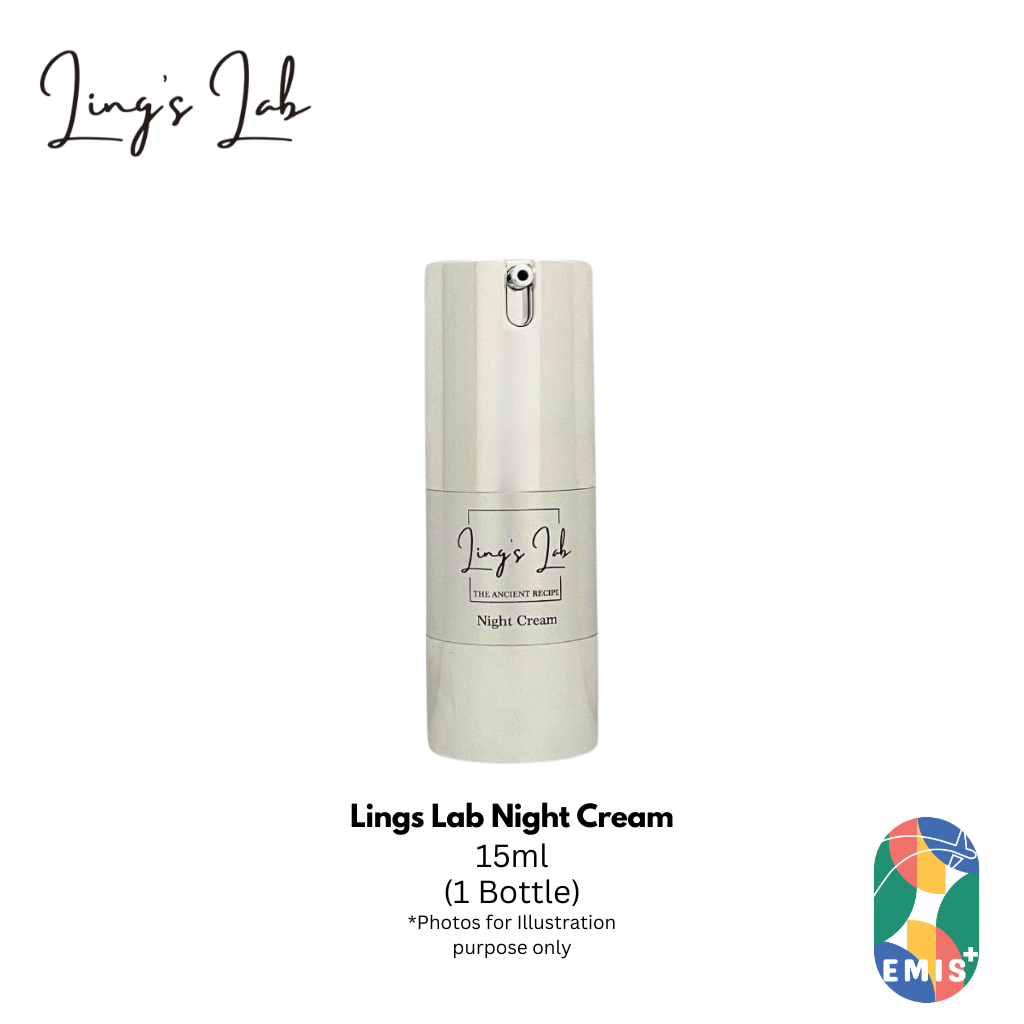 Lings Lab Night Cream for Overnight Skin Care 15ml