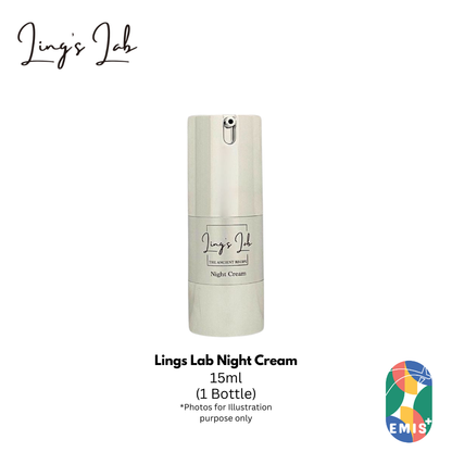Lings Lab Night Cream for Overnight Skin Care 15ml