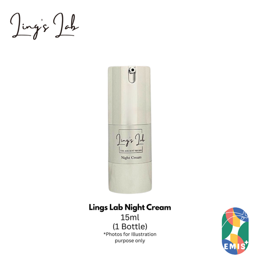 Lings Lab Night Cream for Overnight Skin Care 15ml