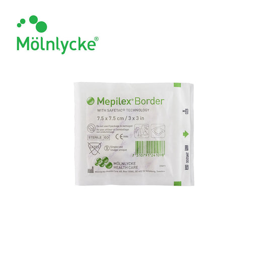 Molnlycke MEPILEX BORDER DRESSING 7.5 X 7.5CM (Piece)