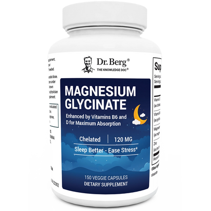Dr. Berg Magnesium Glycinate Supplement for Relaxation & Sleep Support