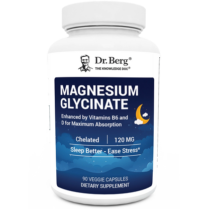 Dr. Berg Magnesium Glycinate Supplement for Relaxation & Sleep Support