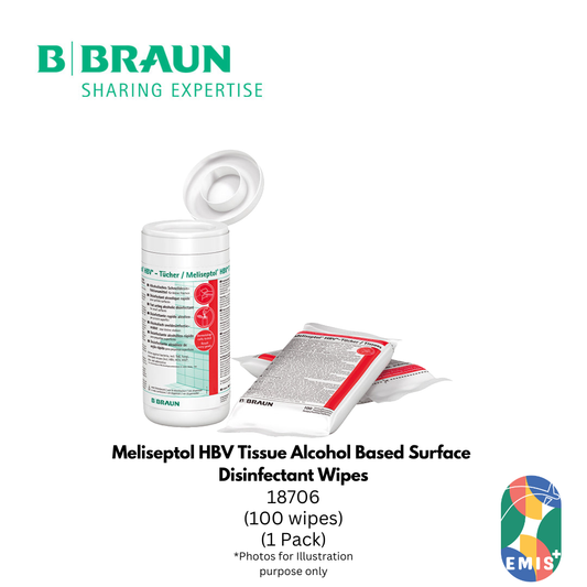 Meliseptol HBV Tissue Alcohol Based Surface Disinfectant Wipes Dispenser Pack