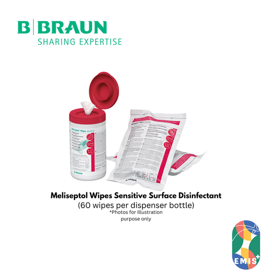 Meliseptol Wipes Sensitive Surface Disinfectant for Medical Devices Dispenser Pack